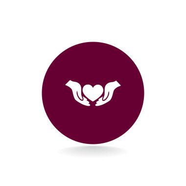 Ellerin simgesinde kalp