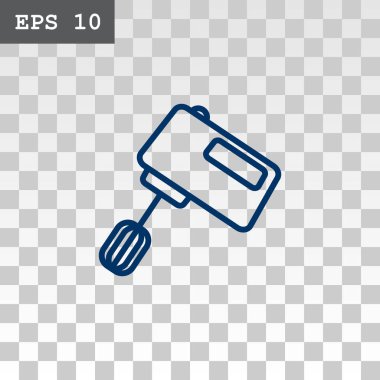 Mikser düz stil ikonu