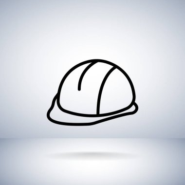 kask düz stil ikonu