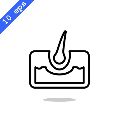 insan saç ve Cilt simgesini