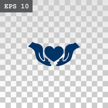 Ellerin simgesinde kalp