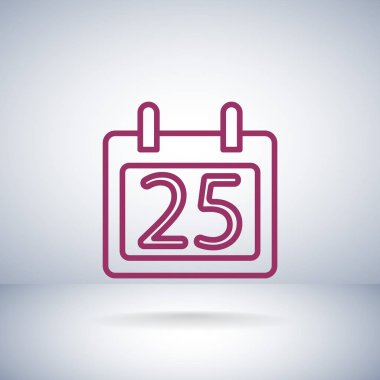 Takvim düz stil ikonu