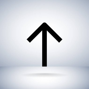 ok düz stil simgesi