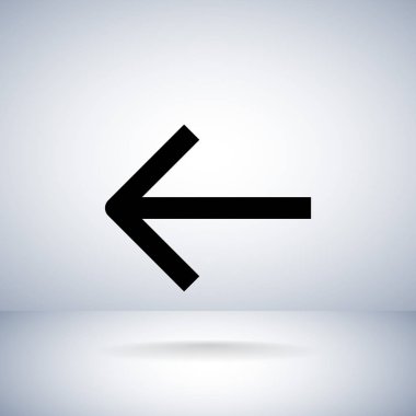 ok düz stil simgesi