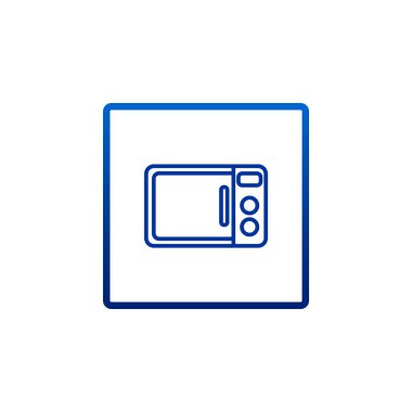 mikrodalga düz stil ikonu