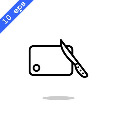 kesme tahtası ve bıçak simgesi