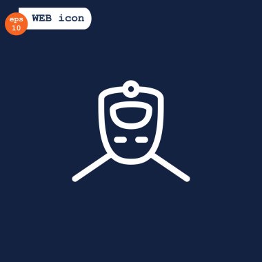 Tren düz stil ikonu