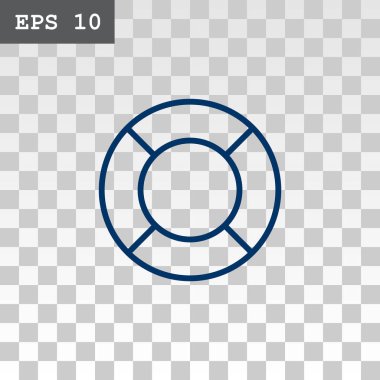 Lifebuoys düz simgesi