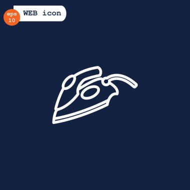 Yumuşatma-demir düz simgesi