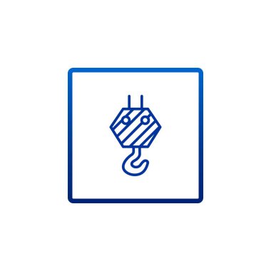 Vinç kanca düz simgesi