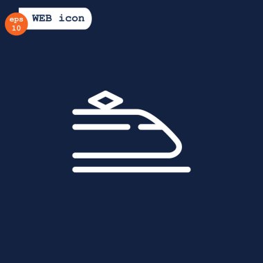 Tren düz stil ikonu