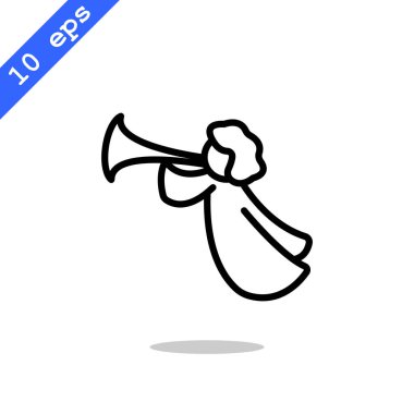 Melek düz stil ikonu