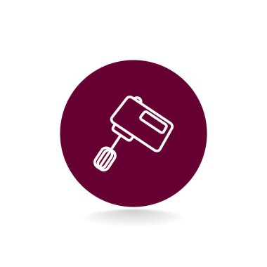 Mikser düz stil ikonu