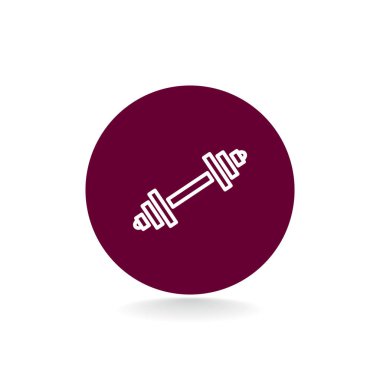 Dumbbell düz stil ikonu