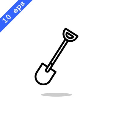 Kürek düz stil ikonu