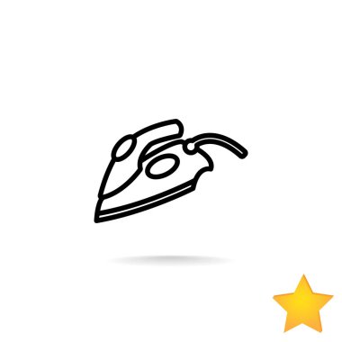 Yumuşatma-demir düz simgesi