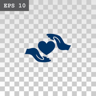 Ellerin simgesinde kalp