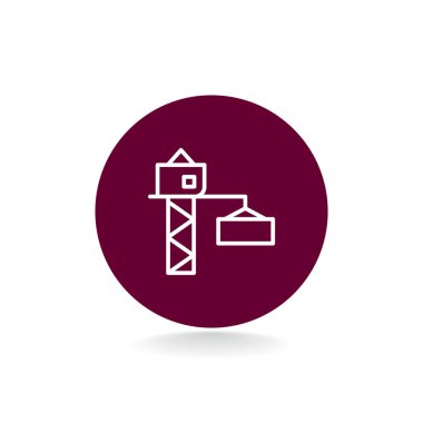 Vinç kanca düz simgesi