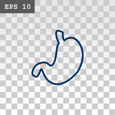 İnsan mide organı simgesi