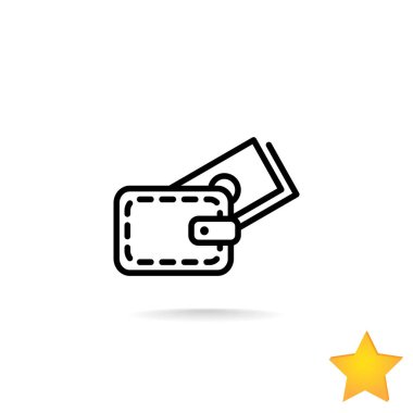 kredi kartı ve m-cüzdan simgesi