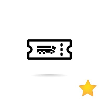 otobüs bileti simgesi