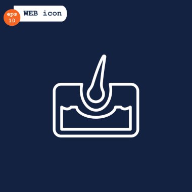 insan saç ve Cilt simgesini