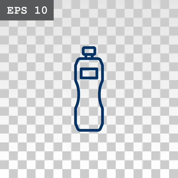 Icône bouteille d'eau en plastique — Image vectorielle