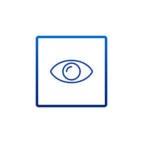 Eye flat style icon — Stock Vector