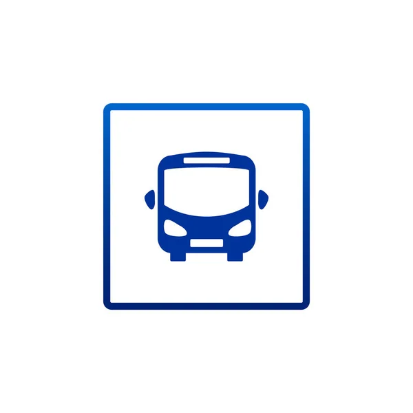 Ikon Datar Bus - Stok Vektor