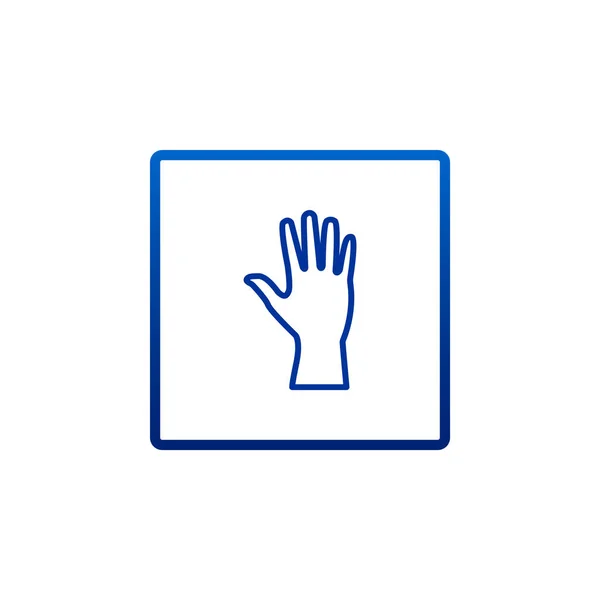 Hand plat stijlicoon — Stockvector