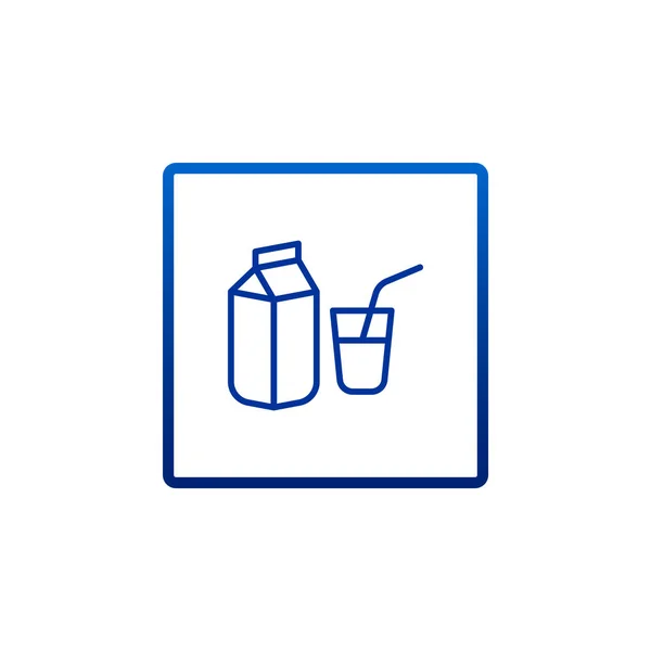 Stilikone mit Milchflasche — Stockvektor
