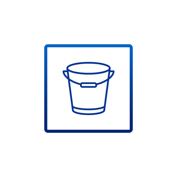 Bucket web icon — Stock Vector