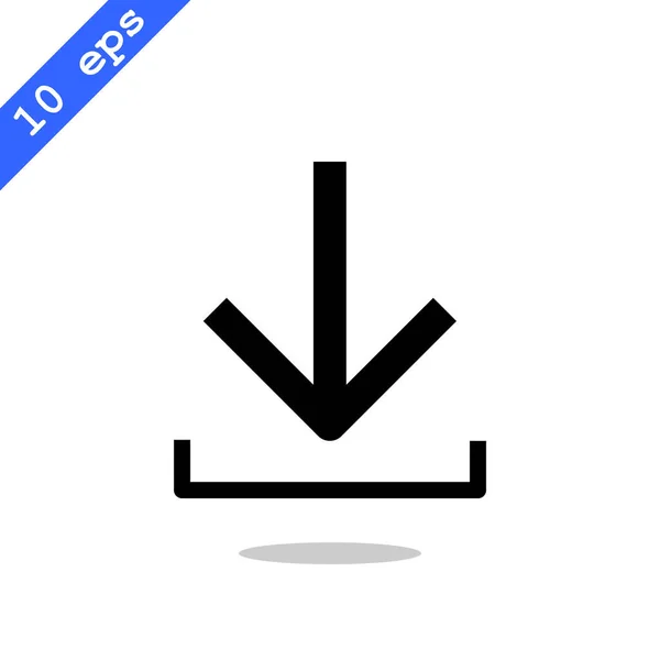 Icono de descarga de archivos — Vector de stock