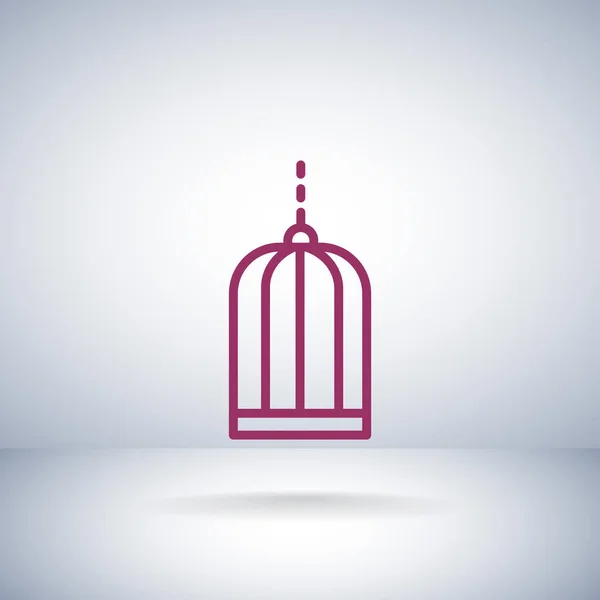 Icona della gabbia per uccelli — Vettoriale Stock