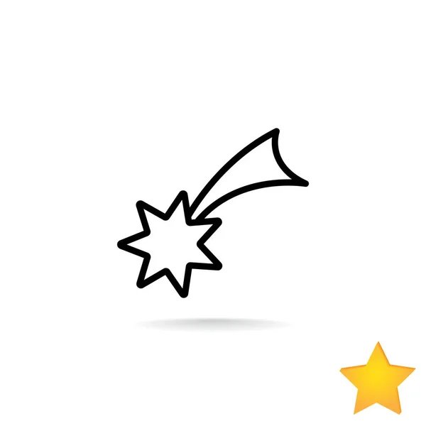 Christmas star icon — Stock Vector