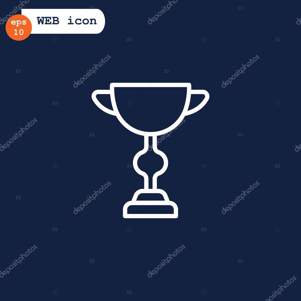 Award cup icon, vector illustration