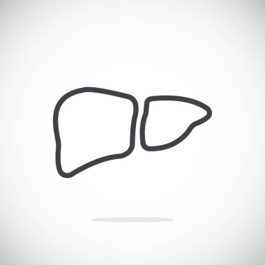  karaciğer tıp simgesi