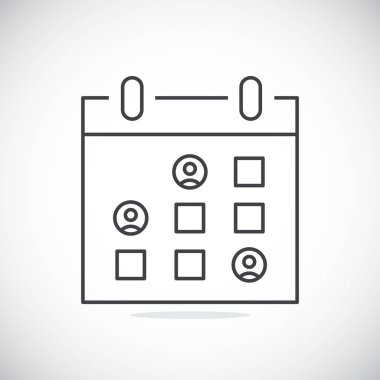 Takvim Basit Simgesi