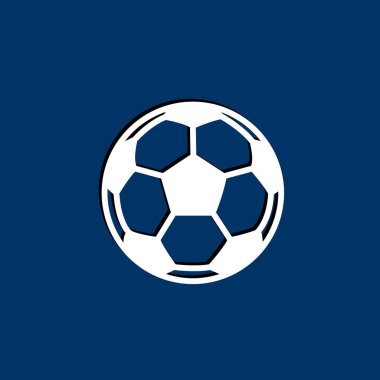 Futbol topu basit simgesi