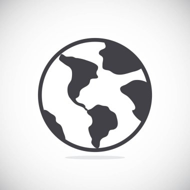 Dünya basit simgesi