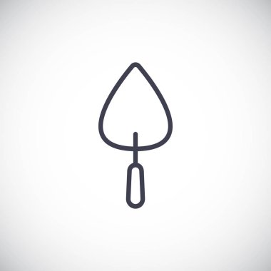 Duvarcı ustası düz simgesi