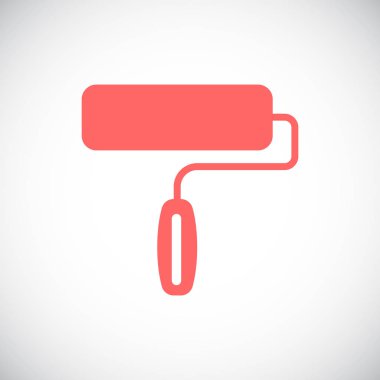 rulo fırça basit simgesi