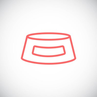 köpek gıda kase basit simgesi