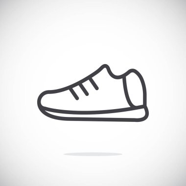 Ayakkabı basit simgesi