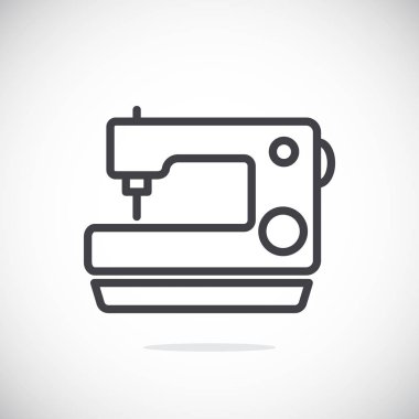 dikiş makinesi basit simgesi