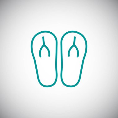 parmak arası terlik basit simgesi