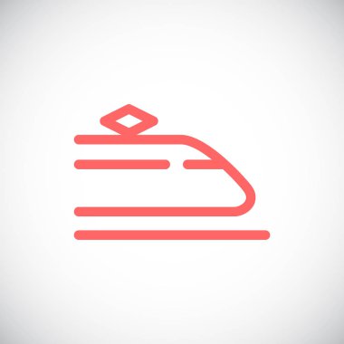 Tren düz stil ikonu