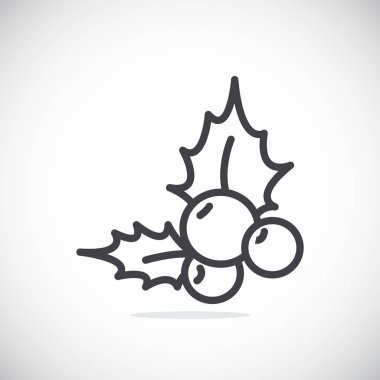 Holly berry basit simgesi 