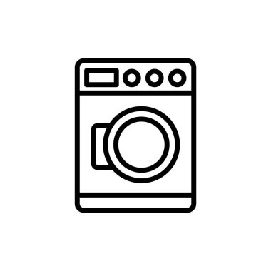 washing machine simple icon clipart