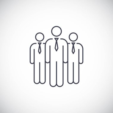 İnsanlar düz simgesi